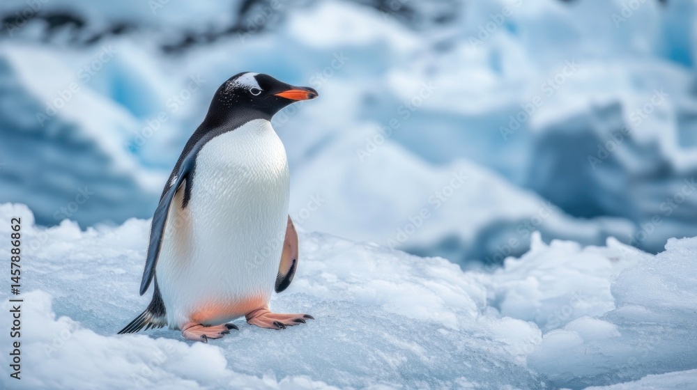 Obraz premium Standing on Ice