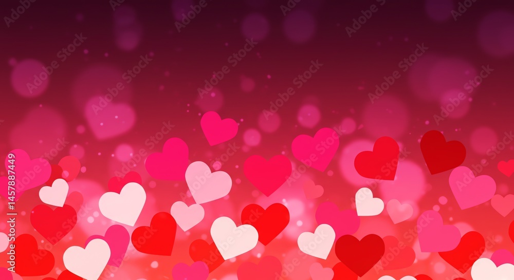 custom made wallpaper toronto digitalHearts Background with Bokeh Effect