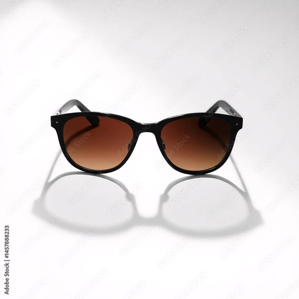 Stylish Black Sunglasses with Brown Lenses.