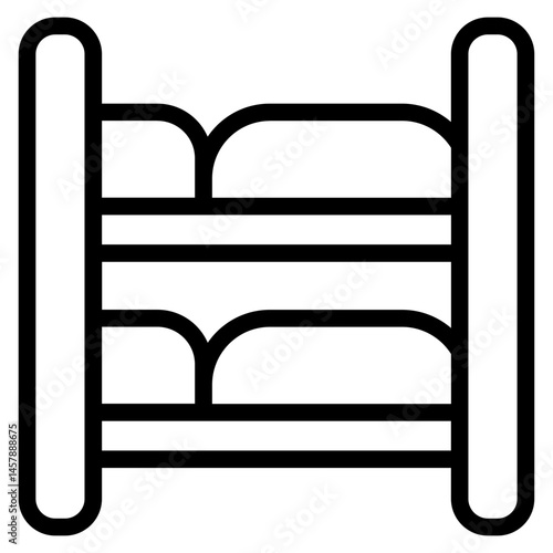 Booking room Line Icon