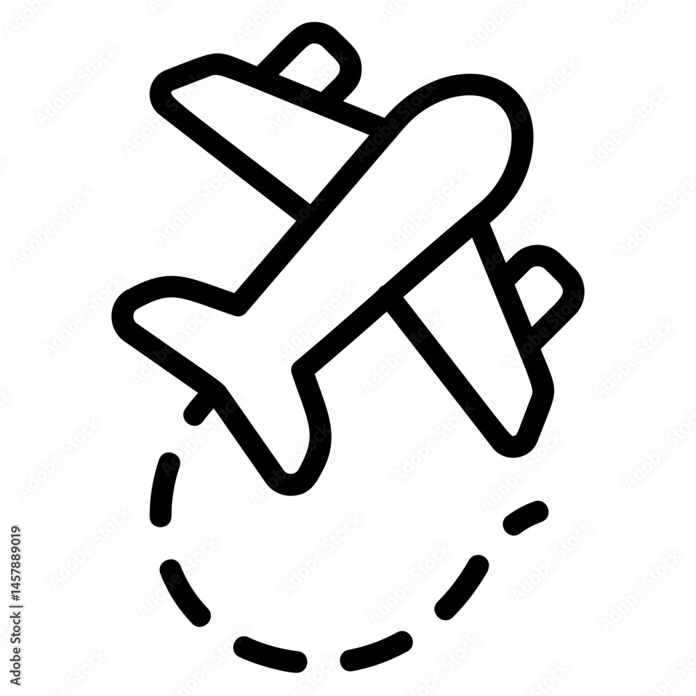 Plane Line Icon Plane Line Icon