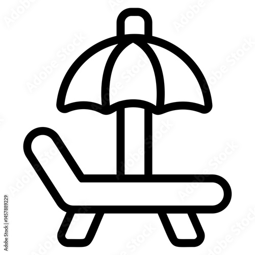 Vacation Line Icon