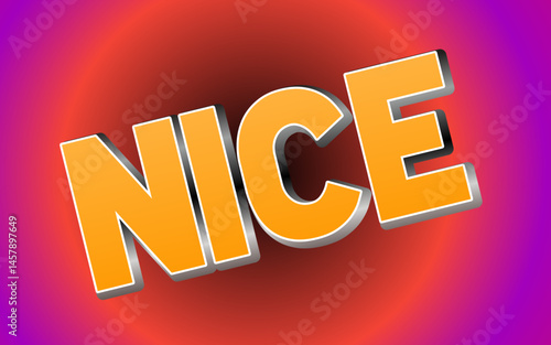 3d nice text