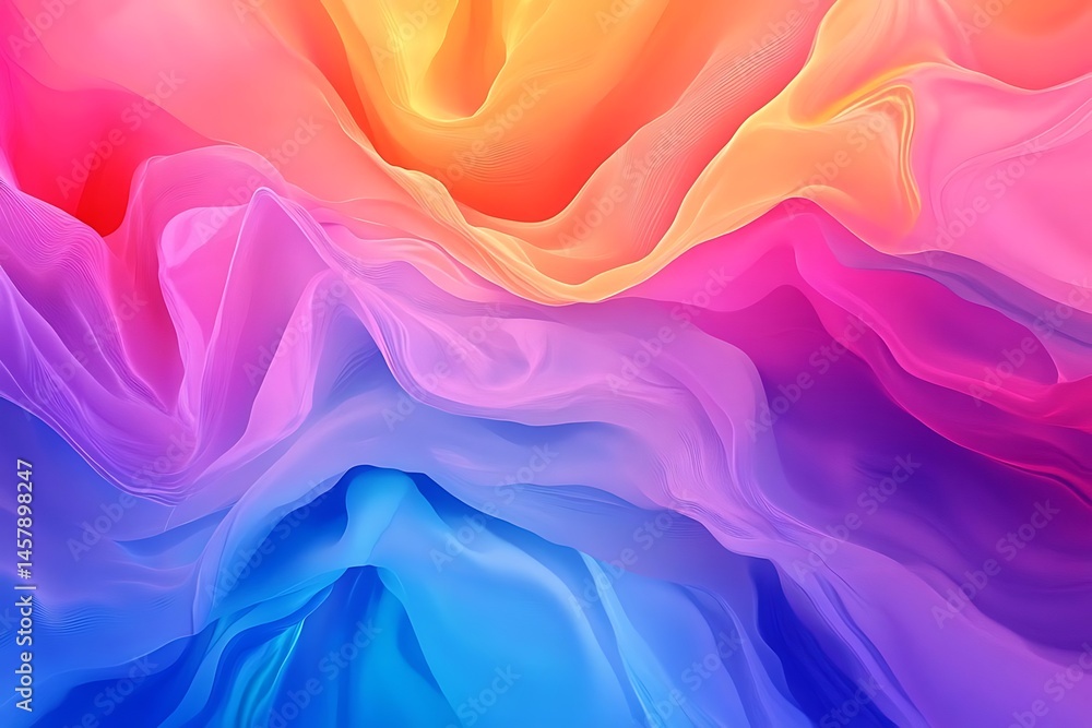 Obraz premium Abstract Colorful Fluid Waves.