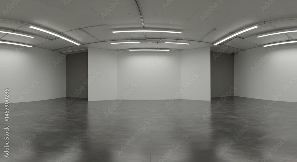 Minimalist Empty Interior Space with Neutral Walls and Floor Minimalist Empty Interior Space with Neutral Walls and Floor