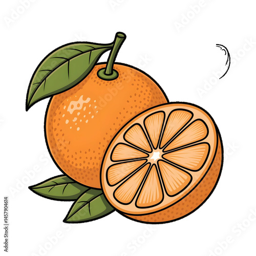 illustration of orange fruit