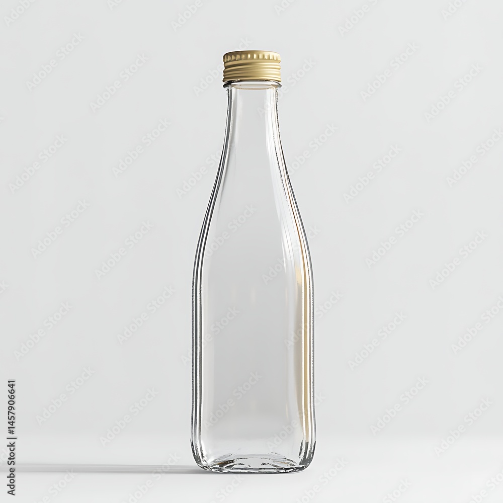 Fototapeta premium empty wine bottle isolated