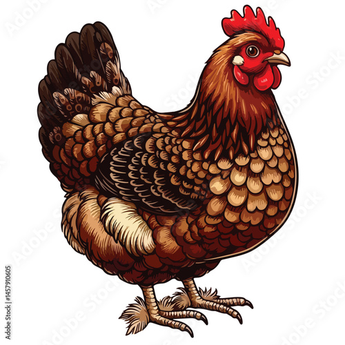 cartoon of chicken