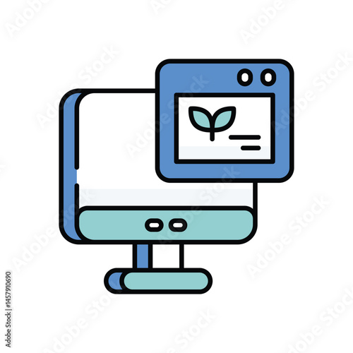 Agriculture Website vector icon stock illustration