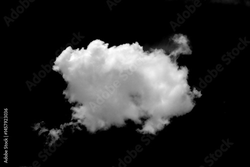 Collection of white clouds or fog for fog design. Smog. Abstract clouds. Fog on the sky. Summer. Dark gray storm. Condensation. Isolated on black background.