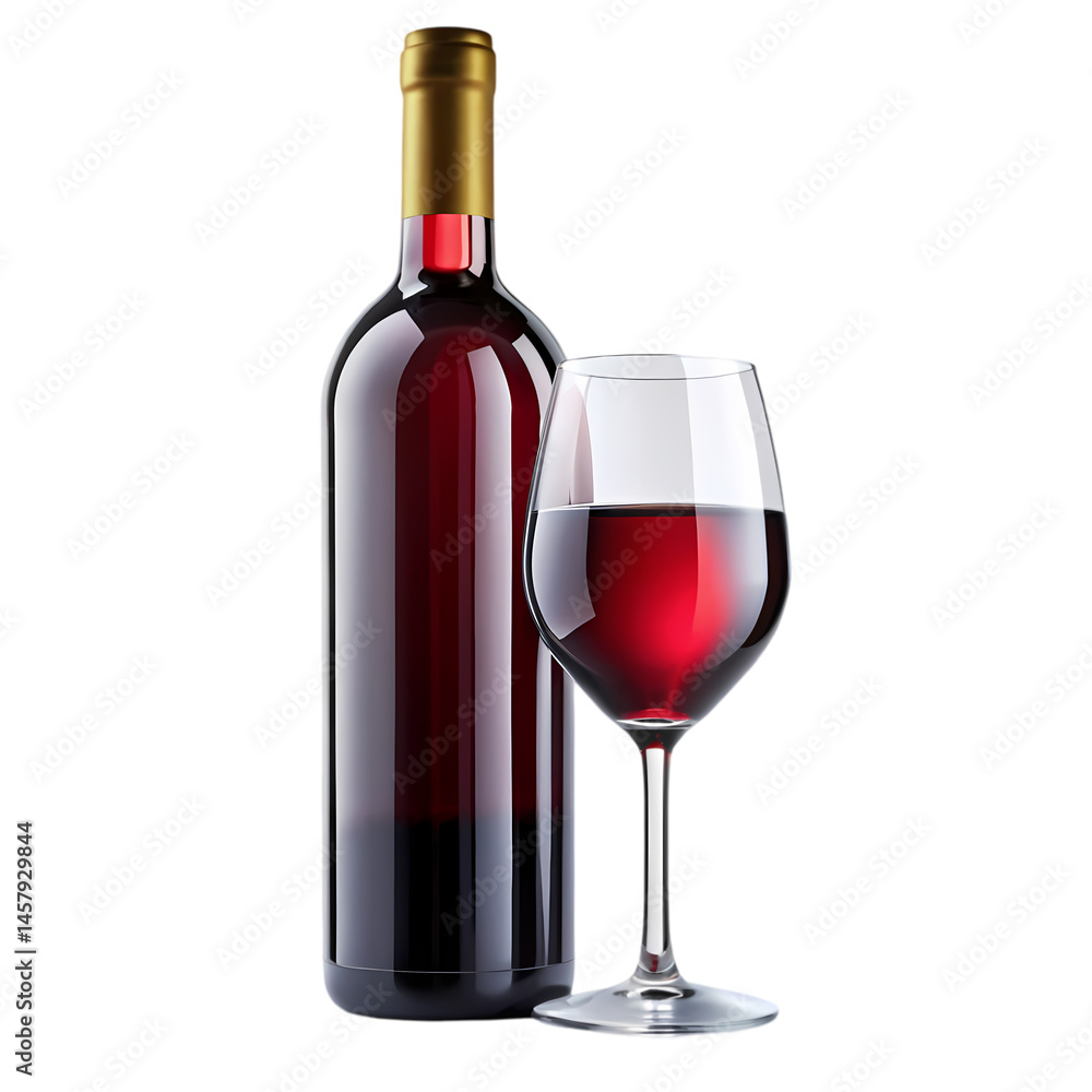 Red Wine Bottle and Glass: A Perfect Pairing Red Wine Bottle and Glass: A Perfect Pairing