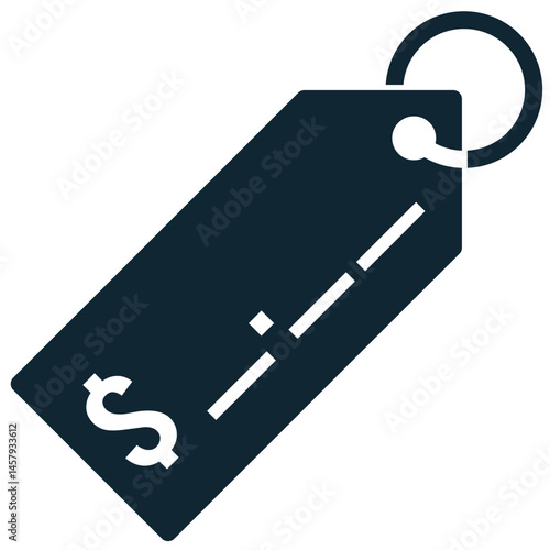 Price tag icon vector for labeling, discount, and product pricing in retail. Ideal for shopping promotion, offer signage, and commerce price display illustration.