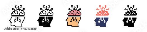 Artificial Intelligence multiple icon