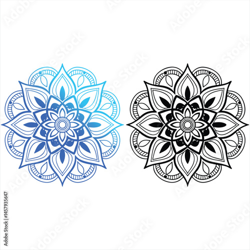 Mandala Colorida arte Vetorial Premium para Inspiração e Criatividade