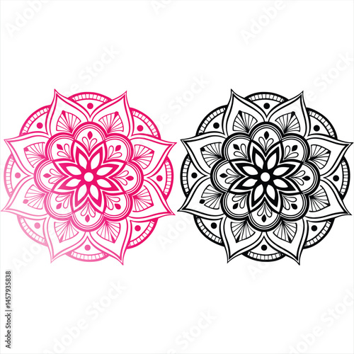 Mandala Colorida arte Vetorial Premium para Inspiração e Criatividade