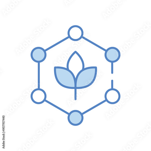 Biodegradable vector icon stock illustration