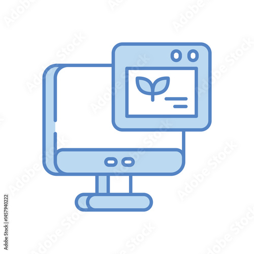 Agriculture Website vector icon stock illustration