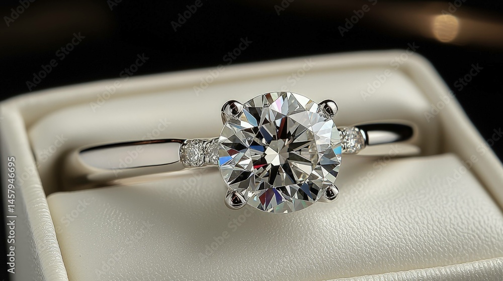 Elegant ring with sparkling gemstone showing intricate design and detail Elegant ring with sparkling gemstone showing intricate design and detail