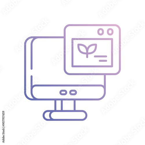 Agriculture Website vector icon stock illustration