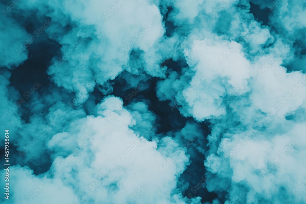 Abstract Teal and White Smoke Clouds Background Texture Swirling Vapor Design Abstract Teal and White Smoke Clouds Background Texture Swirling Vapor Design