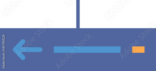 Airport pointer signage vector illustration