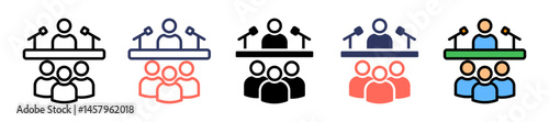 Conference multiple icon