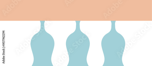 Bar glass on wooden hanger