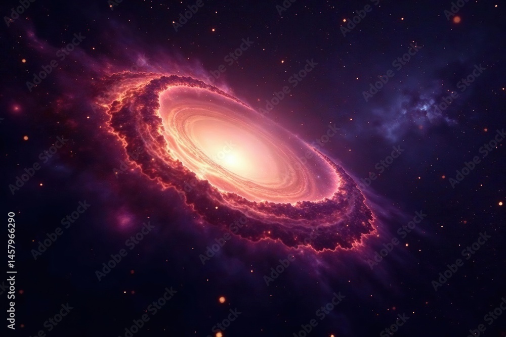 Fototapeta premium Intricate swirling nebula, cosmic dust, endless space , fantasy, glow
