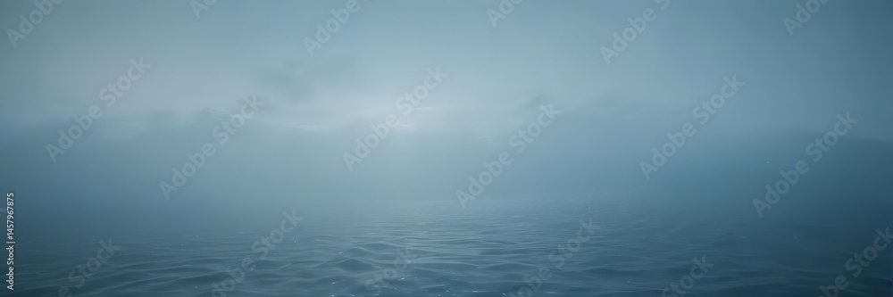 Obraz premium Dreamy light blue gradient, evokes tranquil ocean depths, abstract texture , design, subtle, serene