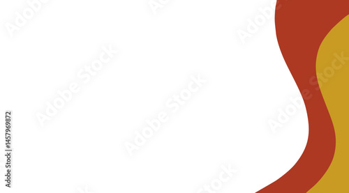 Abstract Background with Wavy Design in Red and Yellow for Website Design or Presentation
