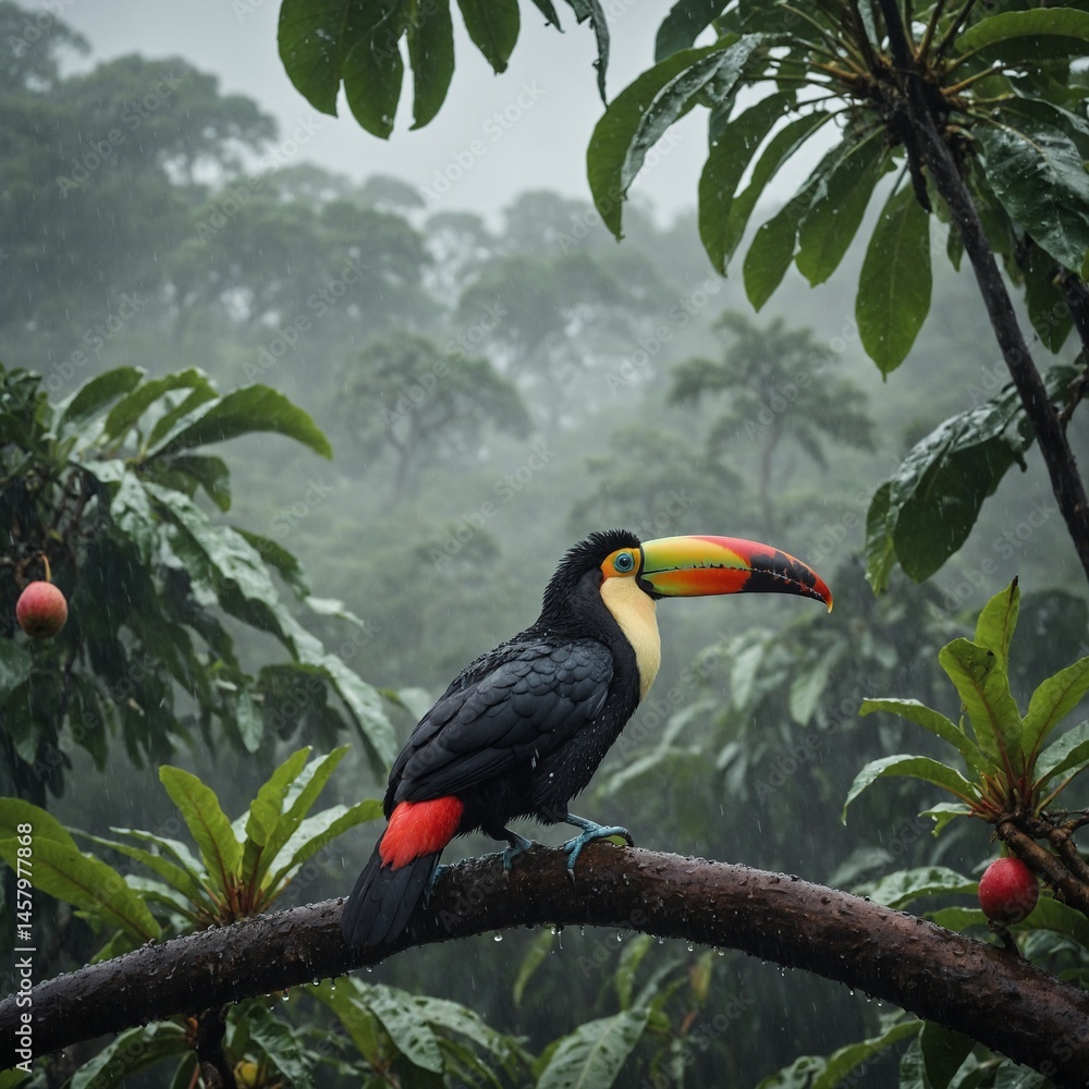 Fototapeta premium toucan on a tree