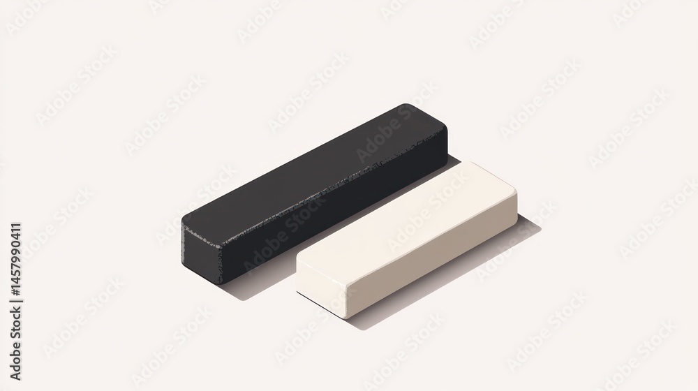 Black and white isometric piano keys Black and white isometric piano keys