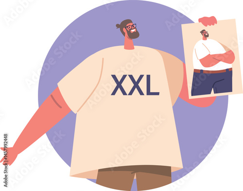 Obesity problem solution vector illustration