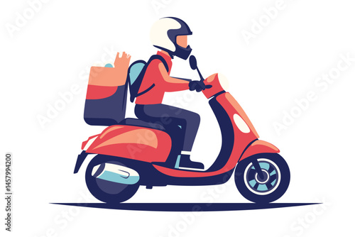 girl on scooter