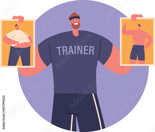 Trainer offering effective slimming program