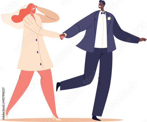 New husband and wife family