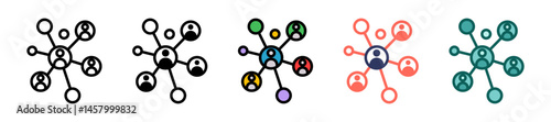 Connections multiple icon