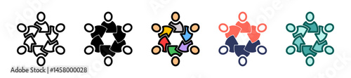 Socializing multiple icon