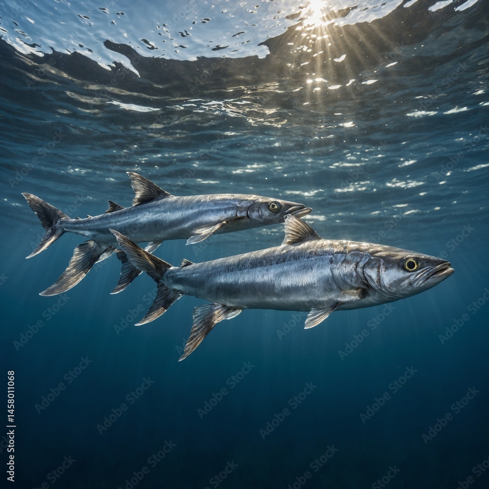 Fototapeta premium Herring’s Silver Swim.