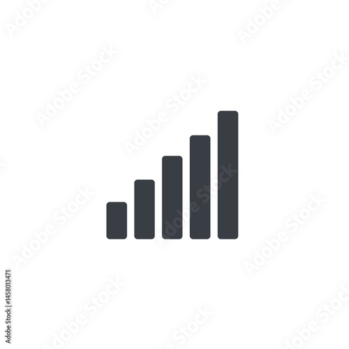 Free Download Graphical growth chart illustration in black and white   - GFXLoad