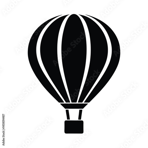 hot air balloon icon vector illustration