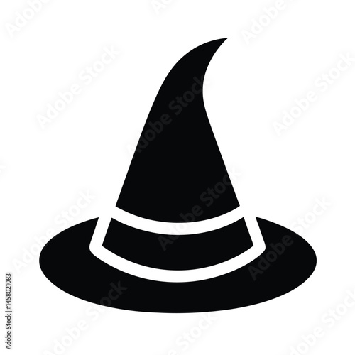 wizard hat icon vector illustration