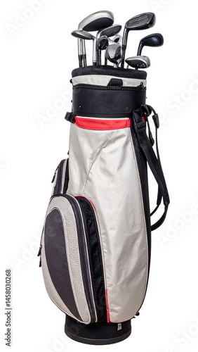Professional Golf Bag Isolated on Transparent Background