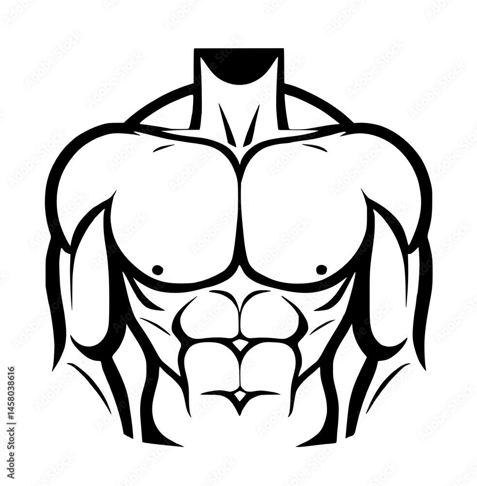 muscular man with a torso