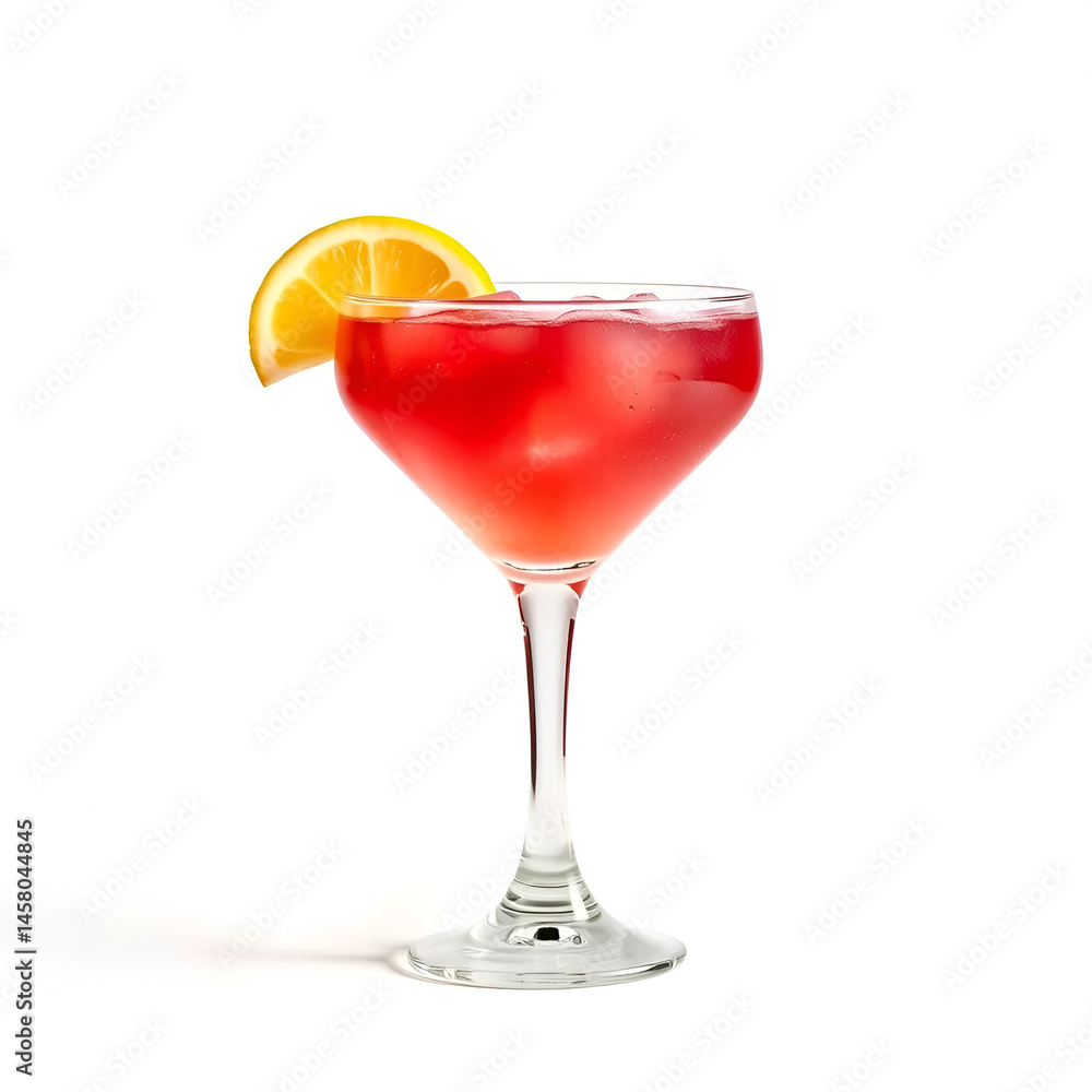 Cape codder cocktail isolated on white background. Cape codder cocktail isolated on white background.