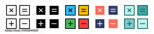 Mathematics multiple icon
