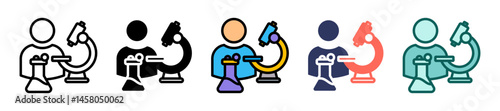 Scientist multiple icon