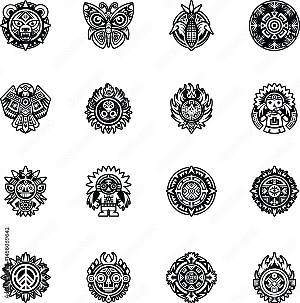 Bundle of Glyph Style Native Art Icons
Bundle of Glyph Style Native Art Icons