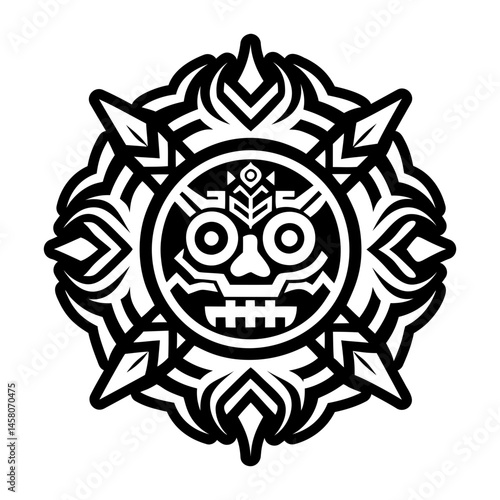 A filled style icon of ancestor symbol