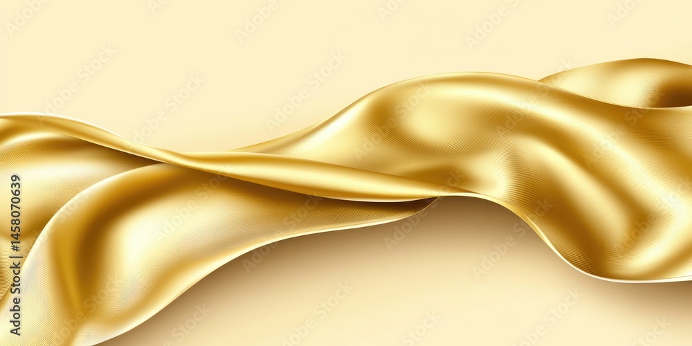 Luxurious Gold Fabric Flow Luxurious Gold Fabric Flow